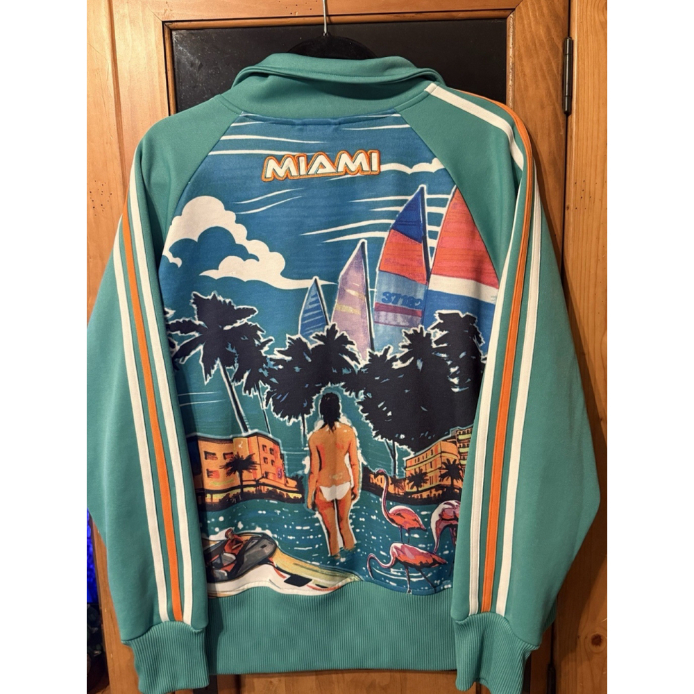 RARE ADIDAS CITY SERIES COLLECTION MIAMI FIREBIRD JACKET Size 2XL